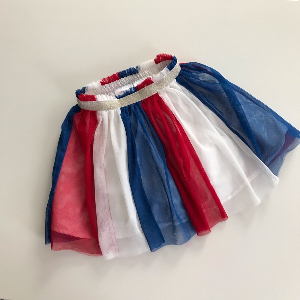 5T Red white & blue twirl skirt Hanna Andersson